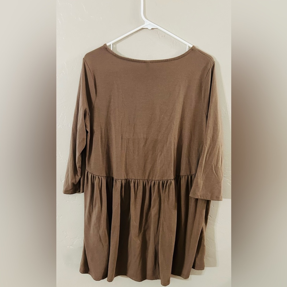 Zenana Premium Brown Top - Picture 3 of 3